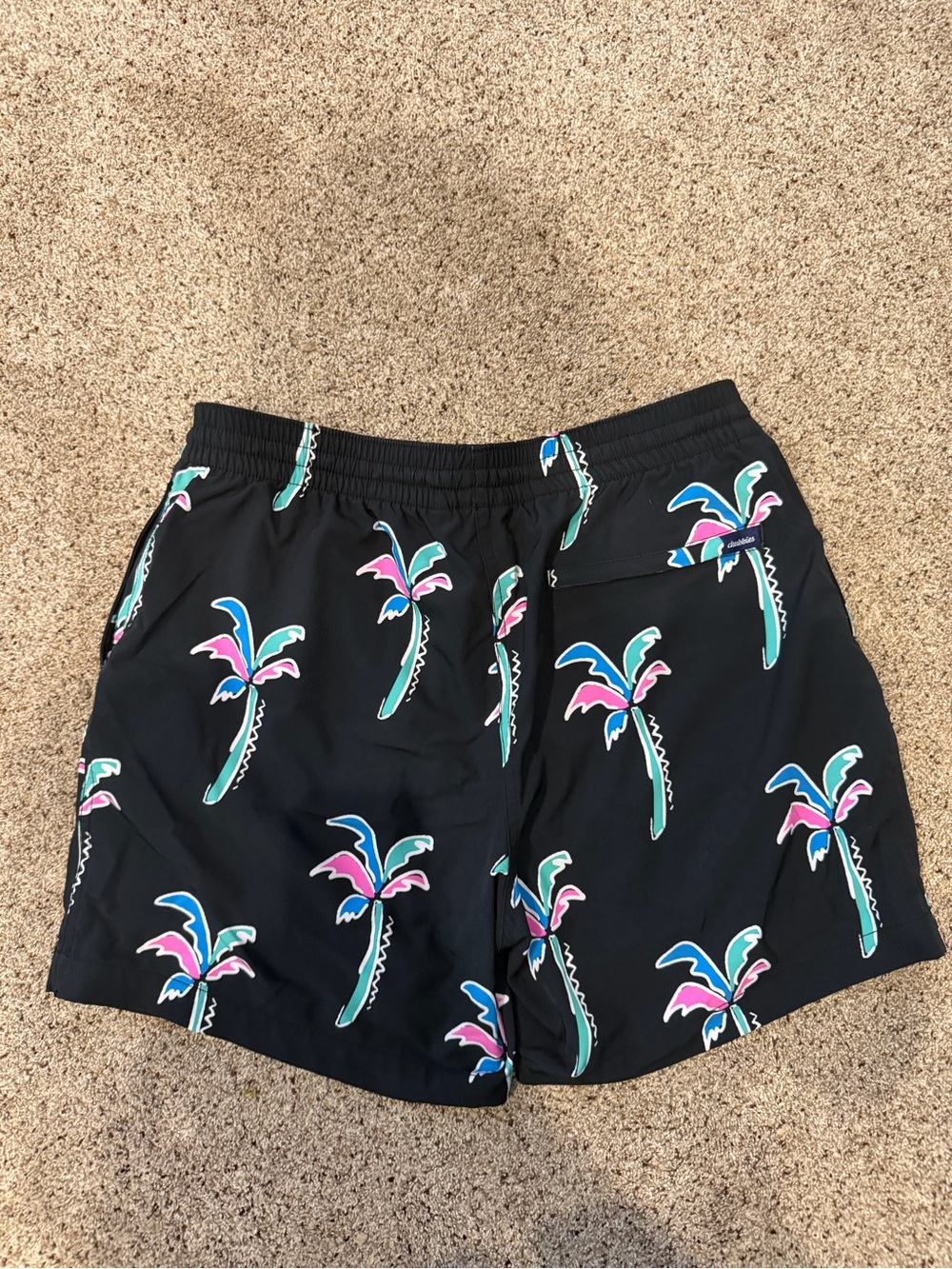 Chubbies Black Palm Swim Shorts - Picture 2 of 4
